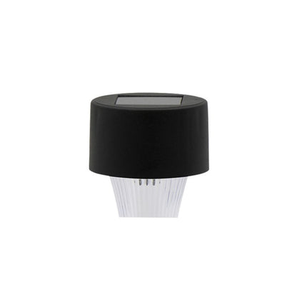 Sort solcellelampe med jordspyd, 10 stk.