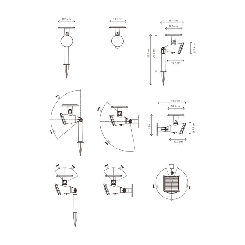 Solel Manly 2 i 1 Sort 105x136x182 mm
