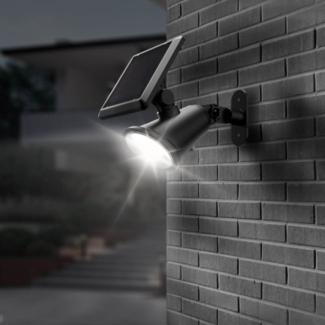 Solelampe Manly 2 i 1 Sort