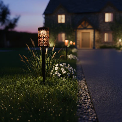 Sollampe Nedstik Milagro Decor 3000 K IP44 4 Stk.