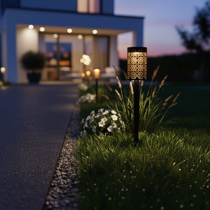 Solcellelampe Nedstik Milagro Decor 3000 K IP44 4 stk.