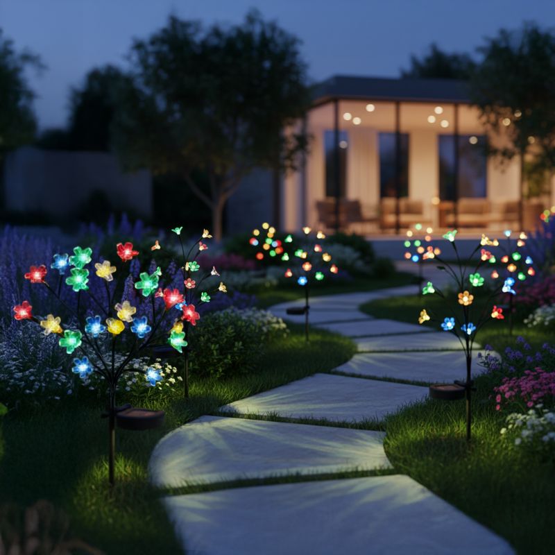 Solarlampe Milagro Tree RGBW IP44 84 cm