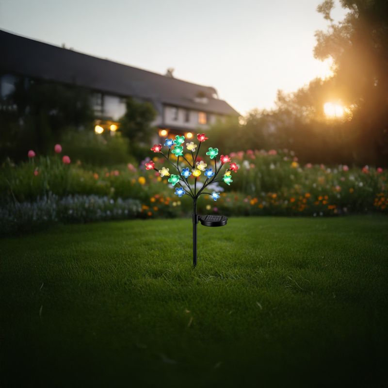 Solarlampe Milagro Tree RGBW IP44 84 cm