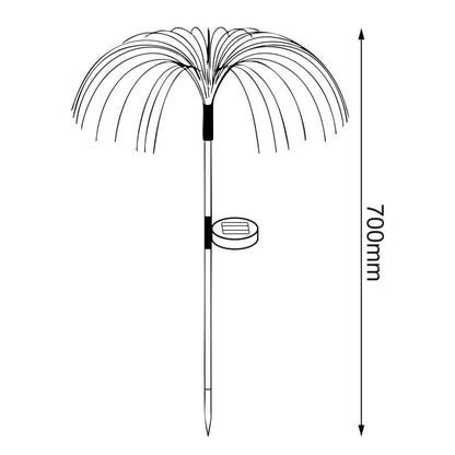 Sollampe Milagro Umbrella RGB IP44 2 Stk