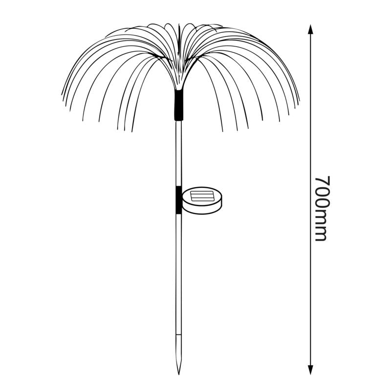 Sollampe Milagro Umbrella RGB IP44 2 Stk