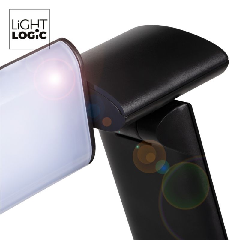 LED bordlampe LightLogic LL DESK LAMP LED 01 B 66080 med justerbar farvetemperatur 3000/4000/6500 K, sort, 1 stk.