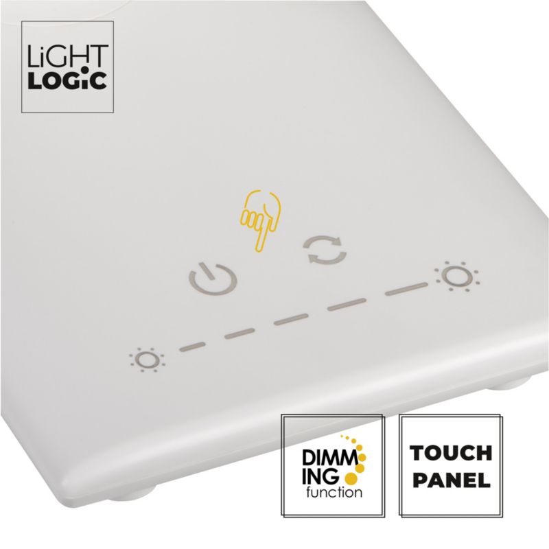 LED bordlampe LightLogic LL DESK LAMP LED 01 W 66081 hvid 1 stk.