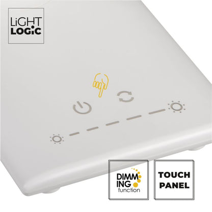 LED bordlampe LightLogic LL DESK LAMP LED 01 W 66081 hvid 1 stk.