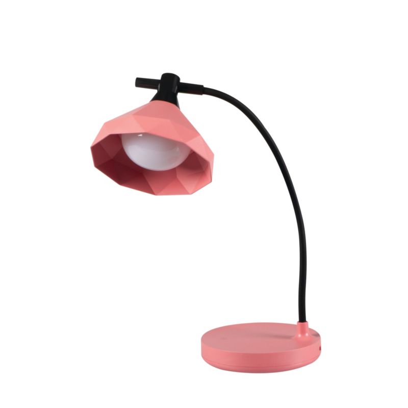 LED bordlampe LightLogic LL KITA DIM CCT PK 66368 med justerbar farvetemperatur 3000/4000/6500K, børnebordlampe, pink, USB, 1 stk.