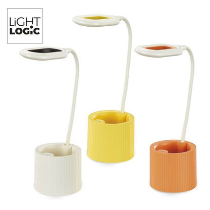 LED bordlampe LightLogic LL LANKI DIM CCT W 66372 til børn med USB og organizer, 1 stk.