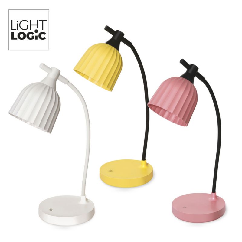 LED bordlampe LightLogic LL NICA DIM CCT W 66369 til børn hvid nat USB 1 stk.
