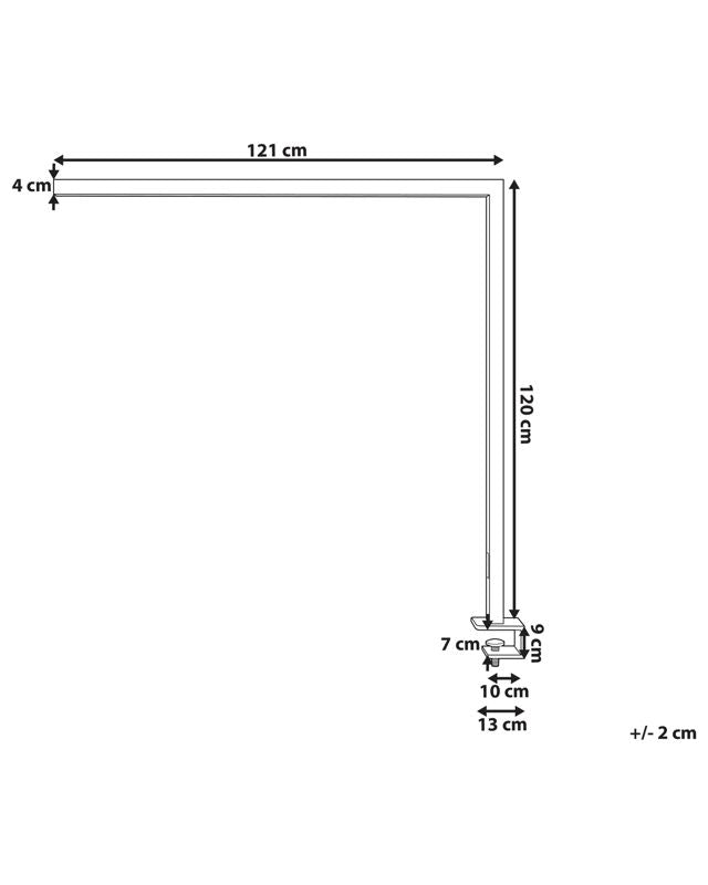 Octant bordlampe sort 1 stk.