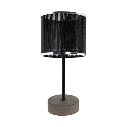 Bordlampe SPOT Light 1xE14 25W Kombination af grå beton og sort-kromet stof, polsk producent, 1 stk.