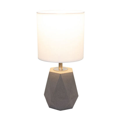 Bordlampe SPOT Light 1xE27 25W Elegant kombination af grå beton og hvidt stof, polsk producent, 1 stk.