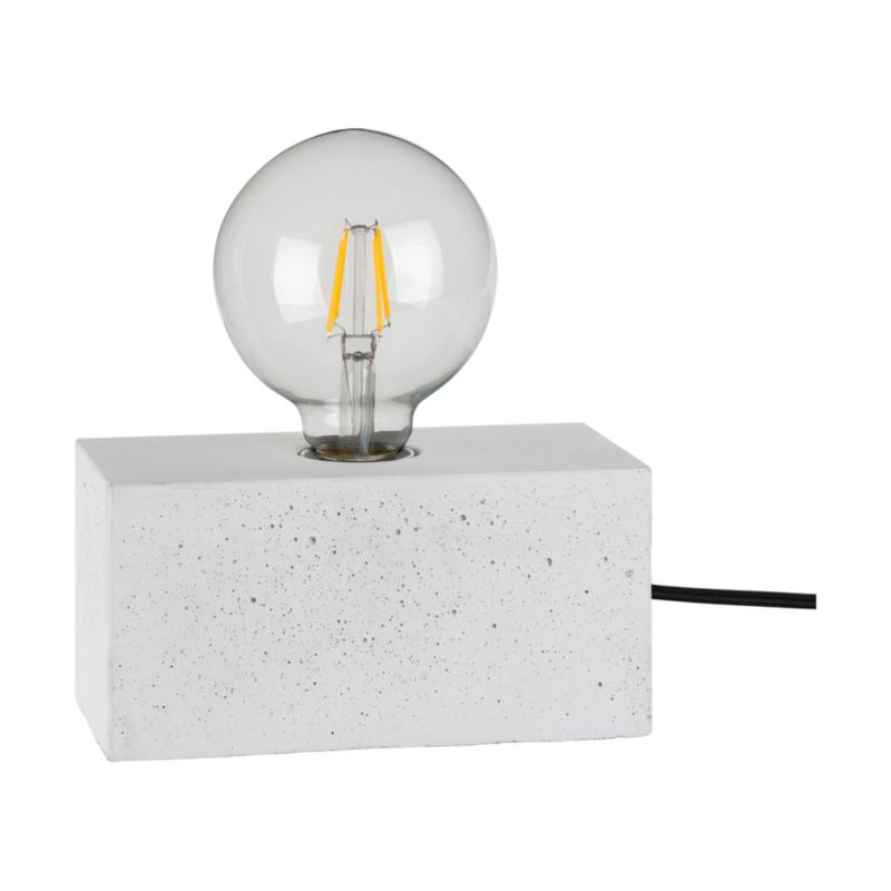 SPOT Light bordlampe 1xE27 maks. 25W hvid beton, polsk producent, 1 stk.