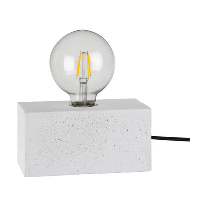 SPOT Light bordlampe 1xE27 maks. 25W hvid beton, polsk producent, 1 stk.