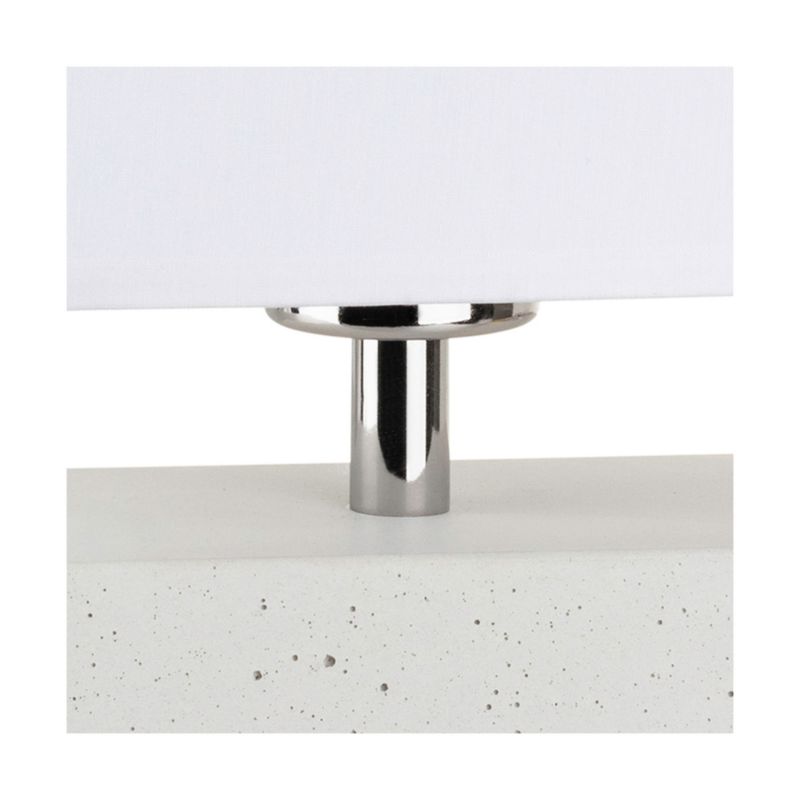 SPOT Light bordlampe 1xE27 maks. 25W hvid beton med hvidt stofskærm, polsk producent, 1 stk.