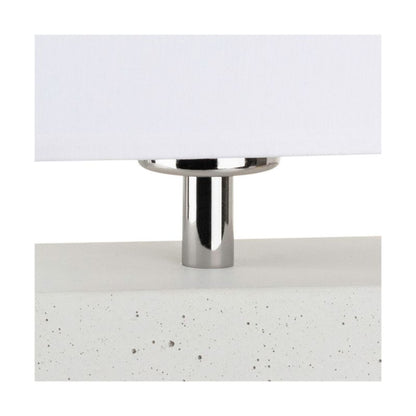 SPOT Light bordlampe 1xE27 maks. 25W hvid beton med hvidt stofskærm, polsk producent, 1 stk.
