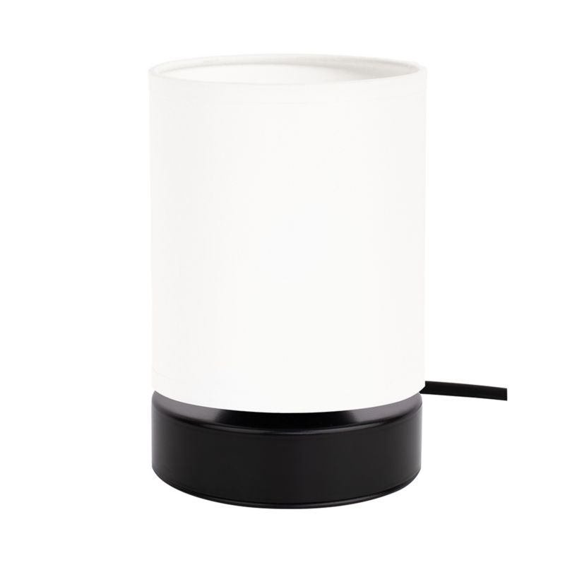 Bordlampe SPOT Light 1xE27 Max. 25W Sort Base med Hvid Skærm, Polsk Producent, 1 stk.