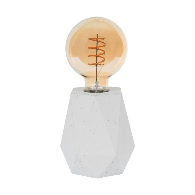 SPOT Light bordlampe 1xE27 maks. 25W elegant hvid beton, polsk producent, 1 stk.