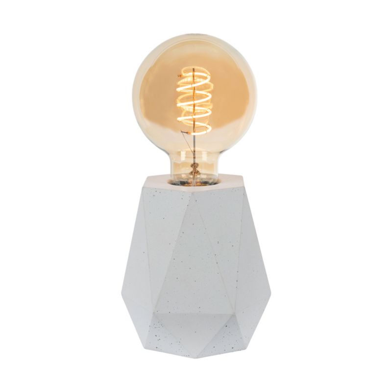 SPOT Light bordlampe 1xE27 maks. 25W elegant hvid beton, polsk producent, 1 stk.