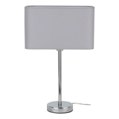 SPOT Light bordlampe 1xE27 maks. 25W klassisk kombination af krom og grå lampeskærm, polsk producent, 1 stk.