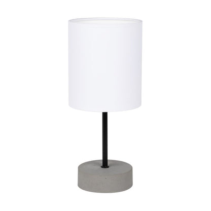 SPOT Light bordlampe 1xE27 maks. 25W klassisk kombination af grå beton og hvidt stof, polsk producent, 1 stk.