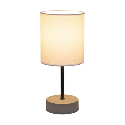 SPOT Light bordlampe 1xE27 maks. 25W klassisk kombination af grå beton og hvidt stof, polsk producent, 1 stk.