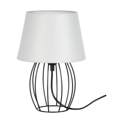 SPOT Light bordlampe 1xE27 maks. 25W minimalistisk kombination af sort og gråt stof, polsk producent, 1 stk.