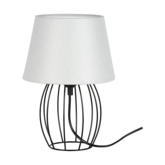 SPOT Light bordlampe 1xE27 maks. 25W minimalistisk kombination af sort og gråt stof, polsk producent, 1 stk.