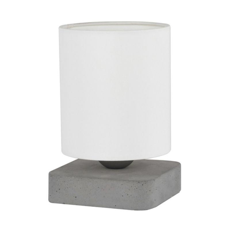 SPOT Light bordlampe 1xE27 maks. 25W kombination af grå beton og hvidt stof, polsk producent, 1 stk.