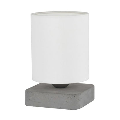 SPOT Light bordlampe 1xE27 maks. 25W kombination af grå beton og hvidt stof, polsk producent, 1 stk.