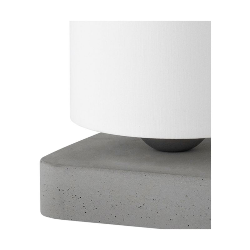 SPOT Light bordlampe 1xE27 maks. 25W kombination af grå beton og hvidt stof, polsk producent, 1 stk.