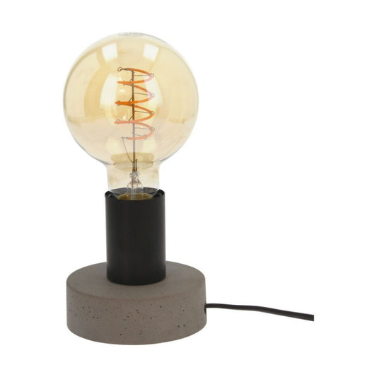 SPOT Light bordlampe 1xE27 maks. 25W kombination af grå beton og sorte detaljer, polsk producent, 1 stk.