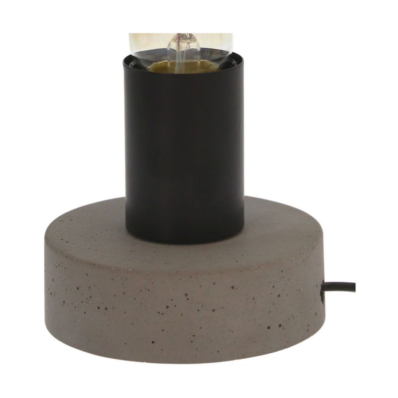 SPOT Light bordlampe 1xE27 maks. 25W kombination af grå beton og sorte detaljer, polsk producent, 1 stk.
