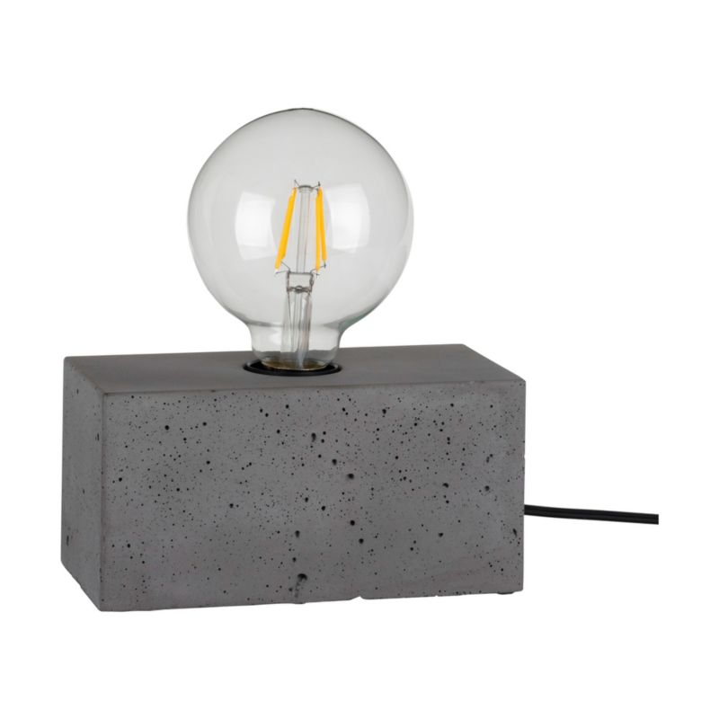 SPOT Light bordlampe 1xE27 maks. 25W grå beton, polsk producent, 1 stk.