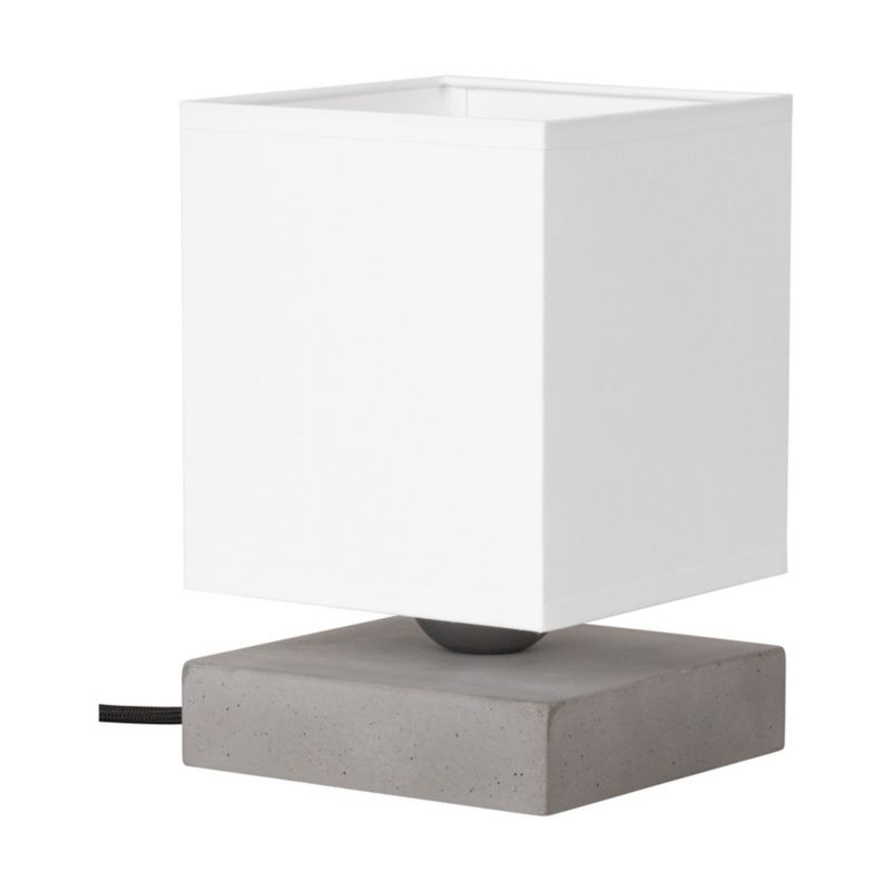SPOT Light bordlampe 1xE27 maks. 25W grå beton kombineret med hvidt stof, polsk producent, 1 stk.