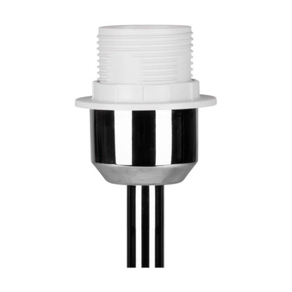 SPOT Light bordlampe 1xE27 maks. 40W med krommet fod og sølvfarvet lampeskærm, polsk producent, 1 stk.
