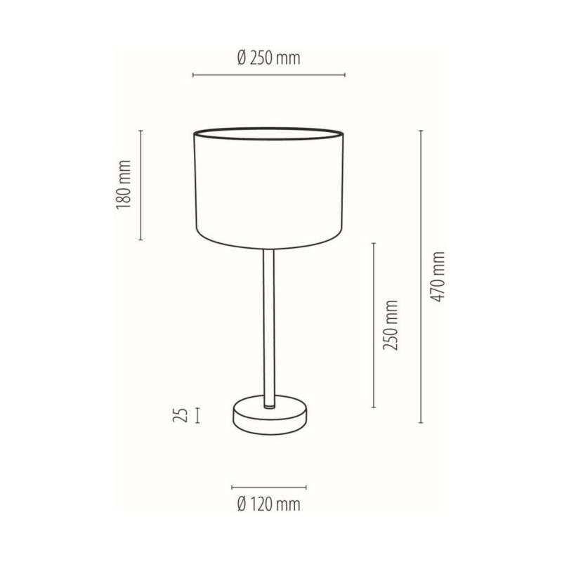 Bordlampe SPOT Light 1xE27 Max.40W Sort Metal med Fløjlslampehoved med Påfuglefjer-motiv, 1 stk.