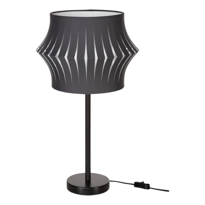 Bordlampe SPOT Light 1xE27 Max. 40W Elegant sort fod kombineret med moderne sort skærm, 1 stk.