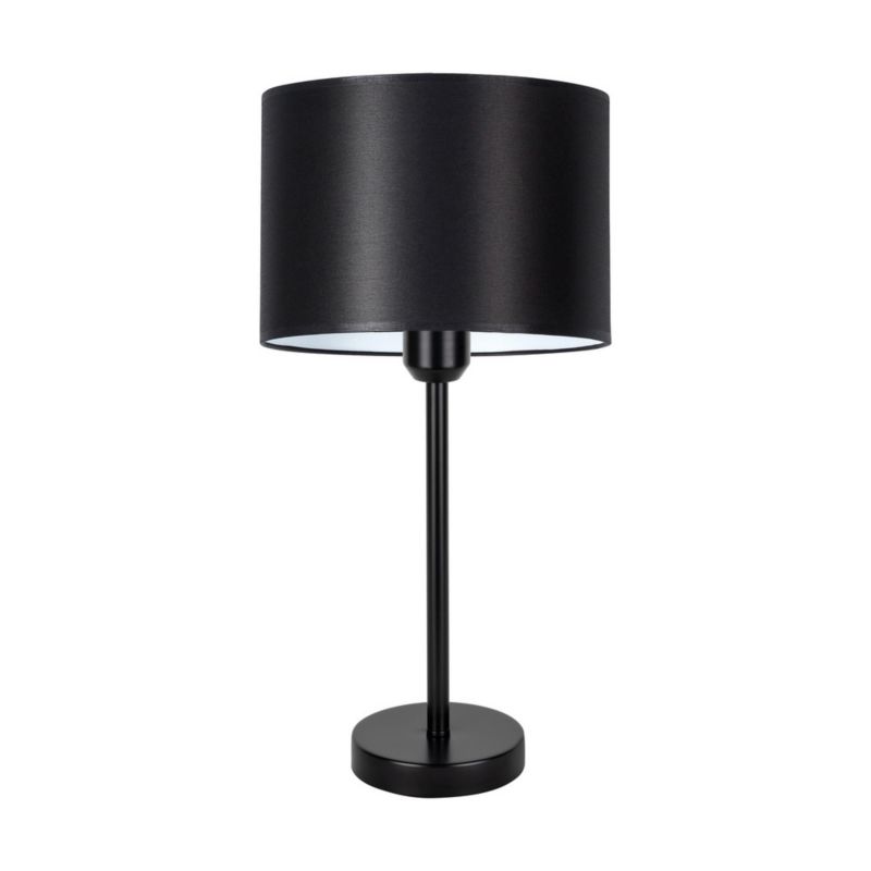 Spot Light bordlampe 1xE27 maks. 40W – elegant sort base med sort lampeskærm, polsk producent, 1 stk.