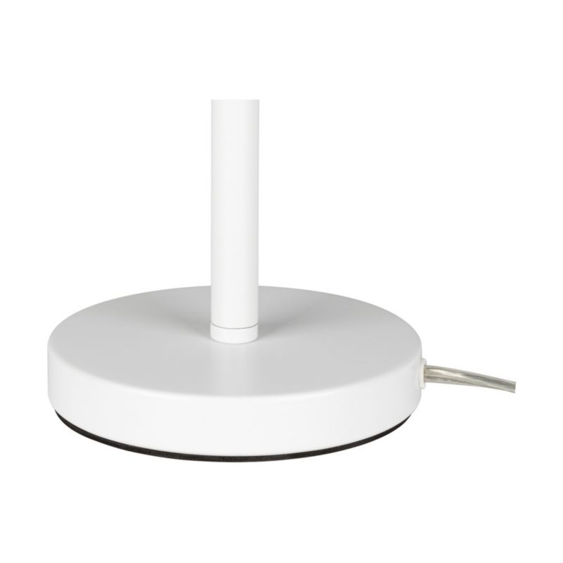 Bordlampe SPOT Light 1xE27 Max. 40W Harmonisk Kombination af Hvid Metalramme og Hvidt Stofskærm, Polsk Producent, 1 stk.