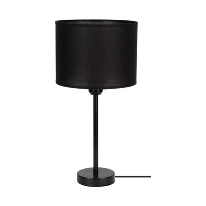 SPOT Light bordlampe 1xE27 maks. 40W klassisk sort med sort stofskærm, polsk producent, 1 stk.