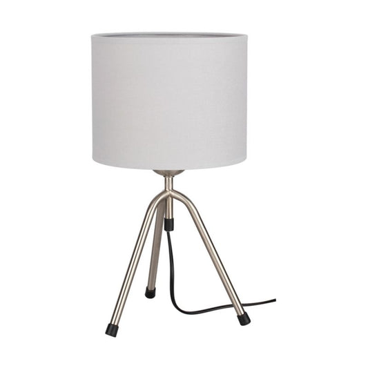 SPOT Light bordlampe 1xE27 maks. 40W klassisk kombination af satin og lysegråt stof, polsk producent, 1 stk.