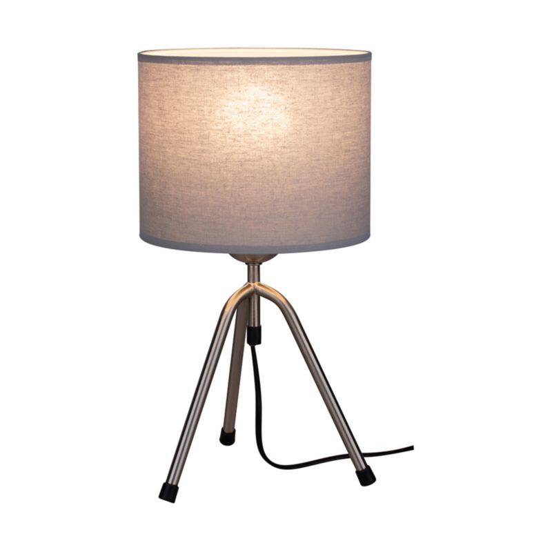 SPOT Light bordlampe 1xE27 maks. 40W klassisk kombination af satin og lysegråt stof, polsk producent, 1 stk.