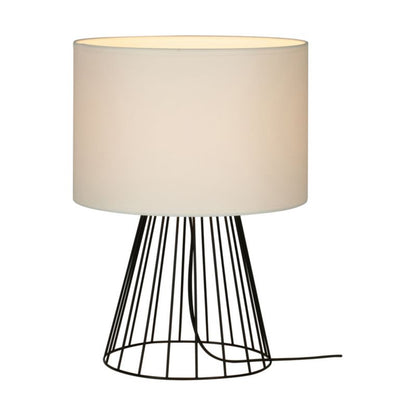Bordlampe SPOT Light 1xE27 Max. 40W Komposition af Sort med Hvid Skærm, Polsk Producent, 1 stk.