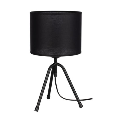 SPOT Light bordlampe 1xE27 maks. 40W – elegant sort komposition med sort stofskærm, polsk producent, 1 stk.