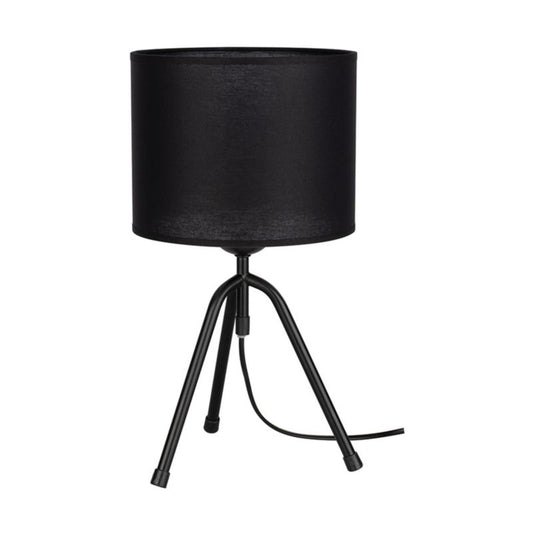 SPOT Light bordlampe 1xE27 maks. 40W – elegant sort komposition med sort stofskærm, polsk producent, 1 stk.