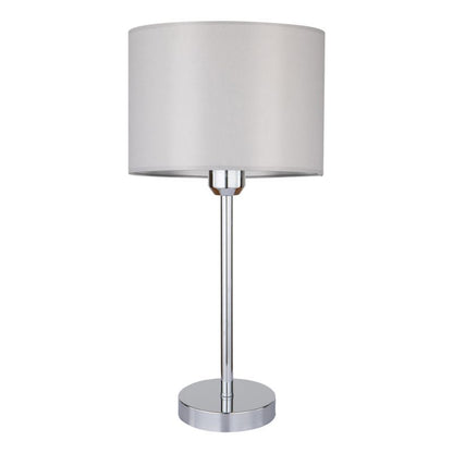 Bordlampe SPOT Light 1xE27 Max.40W med krombase og grå lampeskærm, polsk producent, 1 stk.