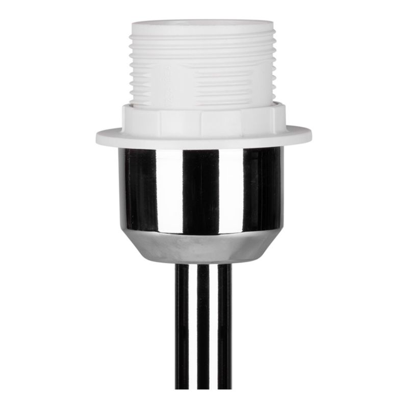 Bordlampe SPOT Light 1xE27 Max.40W med krombase og grå lampeskærm, polsk producent, 1 stk.